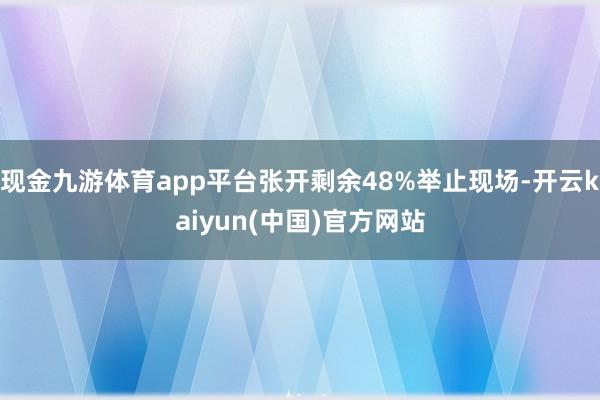 现金九游体育app平台张开剩余48%举止现场-开云kaiyun(中国)官方网站